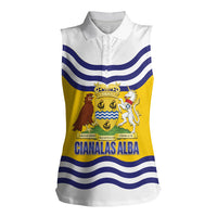 Cianalas Alba Outer Hebrides Women Sleeveless Polo Shirt Scotland Western Isles Flag Color