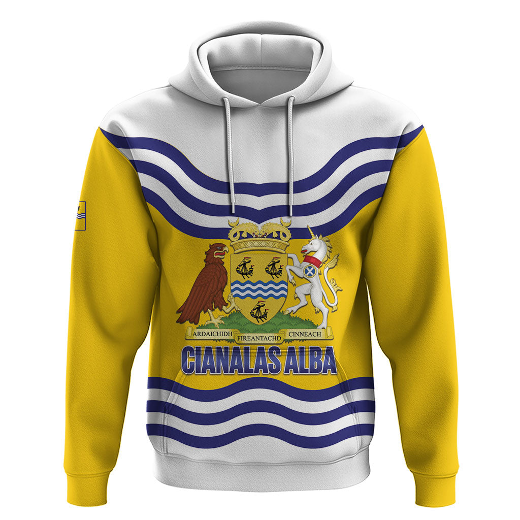 Cianalas Alba Outer Hebrides Zip Hoodie Scotland Western Isles Flag Color