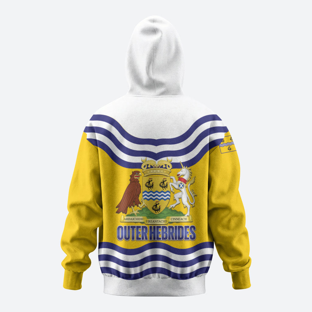 Cianalas Alba Outer Hebrides Zip Hoodie Scotland Western Isles Flag Color