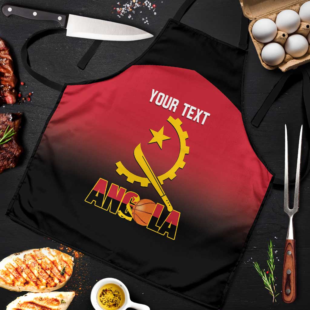Angola Basketball Custom Apron Go Champions Angolan - Wonder Print Shop