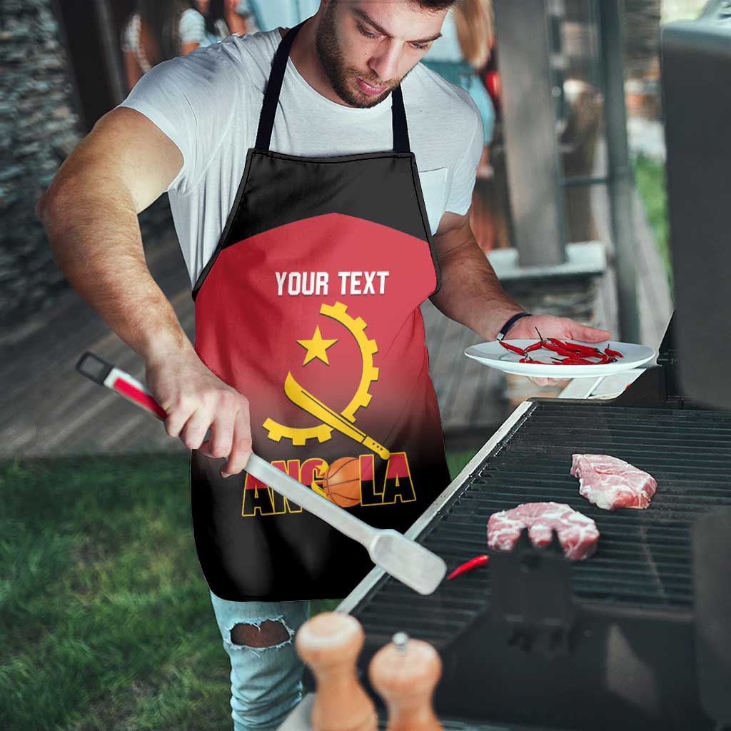 Angola Basketball Custom Apron Go Champions Angolan - Wonder Print Shop