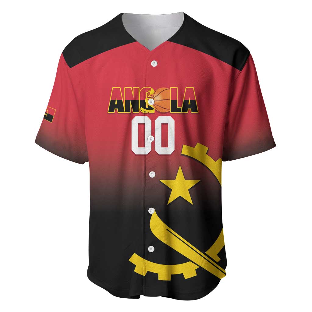 Angola Basketball Custom Baseball Jersey Go Champions Angolan - Wonder Print Shop