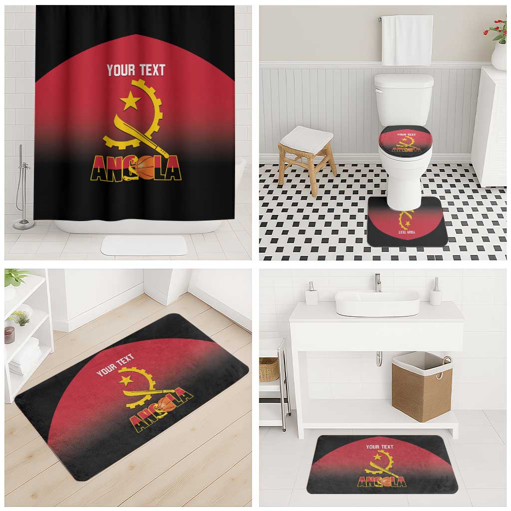 Angola Basketball Custom Bathroom Set Go Champions Angolan - Wonder Print Shop