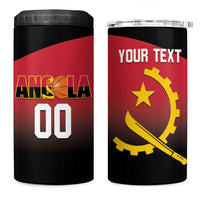 Angola Basketball Custom 4 in 1 Can Cooler Tumbler Go Champions Angolan - Wonder Print Shop