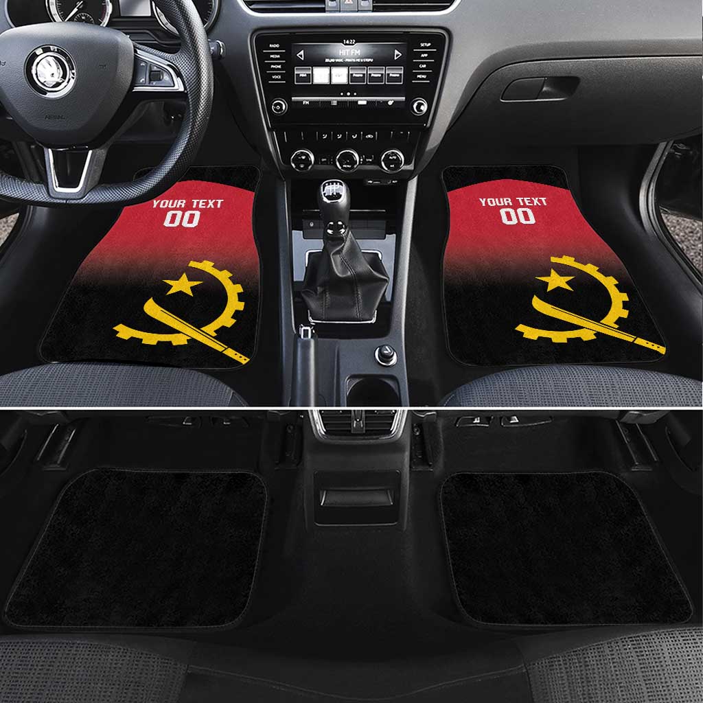 Angola Basketball Custom Car Mats Go Champions Angolan - Wonder Print Shop