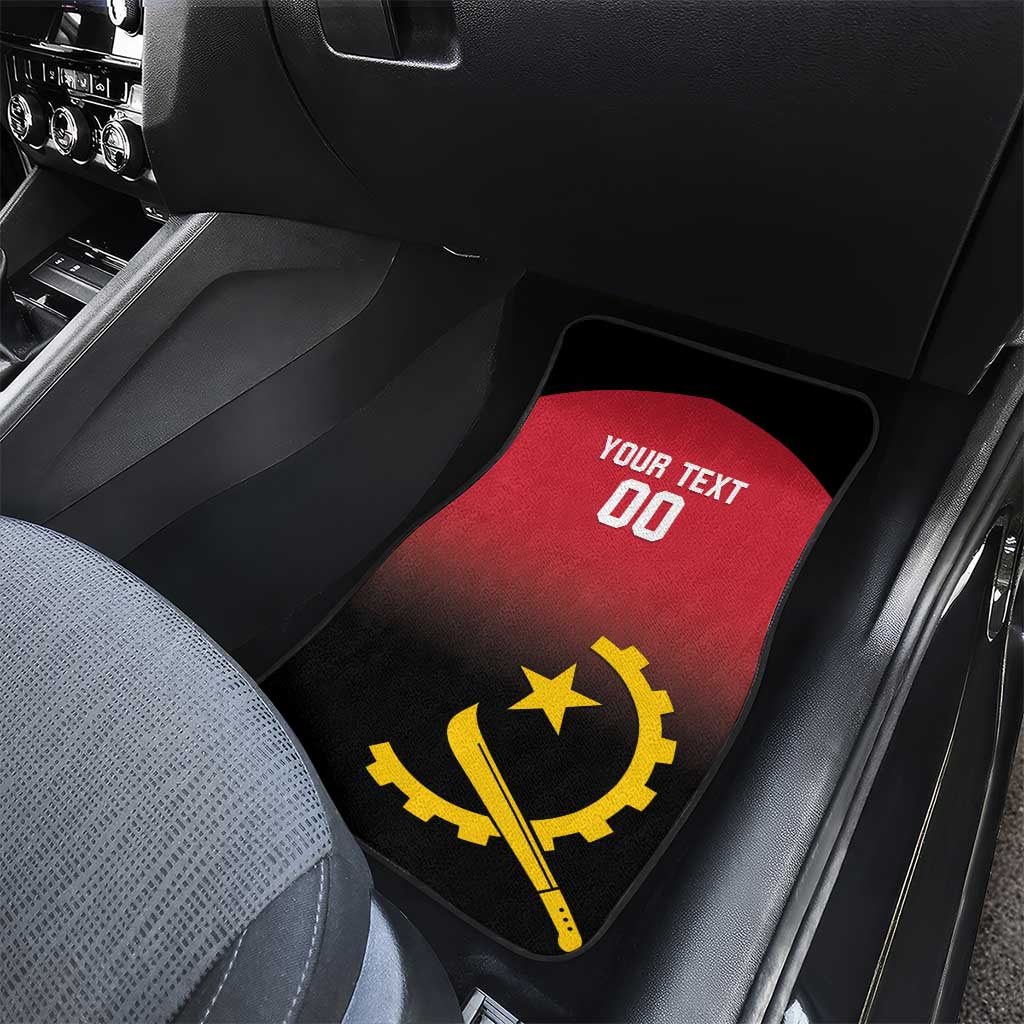 Angola Basketball Custom Car Mats Go Champions Angolan - Wonder Print Shop