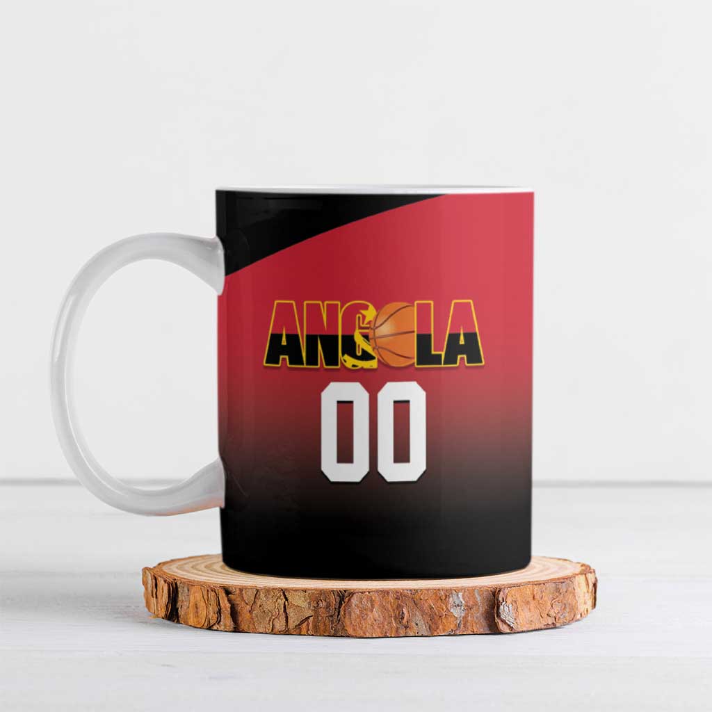 Angola Basketball Custom Ceramic Mug Go Champions Angolan - Wonder Print Shop