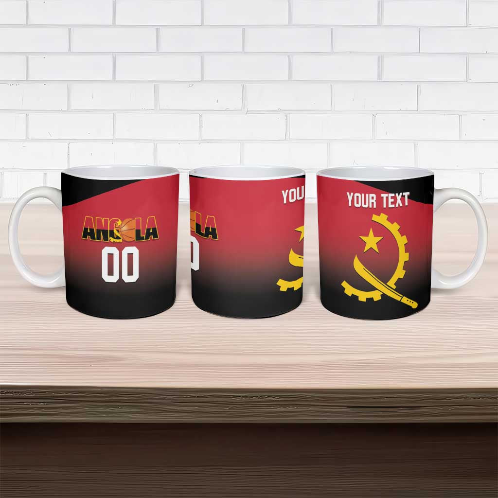 Angola Basketball Custom Ceramic Mug Go Champions Angolan - Wonder Print Shop