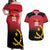 Angola Basketball Custom Couples Matching Off Shoulder Maxi Dress and Hawaiian Shirt Go Champions Angolan - Wonder Print Shop