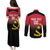Angola Basketball Custom Couples Matching Puletasi and Long Sleeve Button Shirt Go Champions Angolan - Wonder Print Shop
