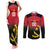 Angola Basketball Custom Couples Matching Tank Maxi Dress and Long Sleeve Button Shirt Go Champions Angolan - Wonder Print Shop