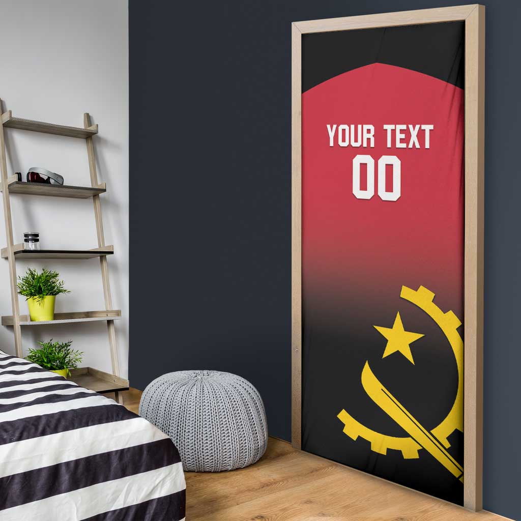 Angola Basketball Custom Door Cover Go Champions Angolan - Wonder Print Shop
