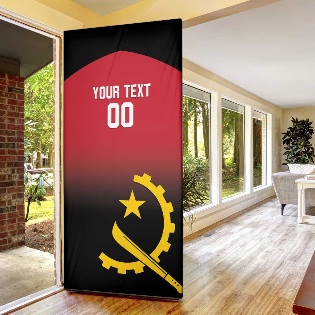 Angola Basketball Custom Door Cover Go Champions Angolan - Wonder Print Shop