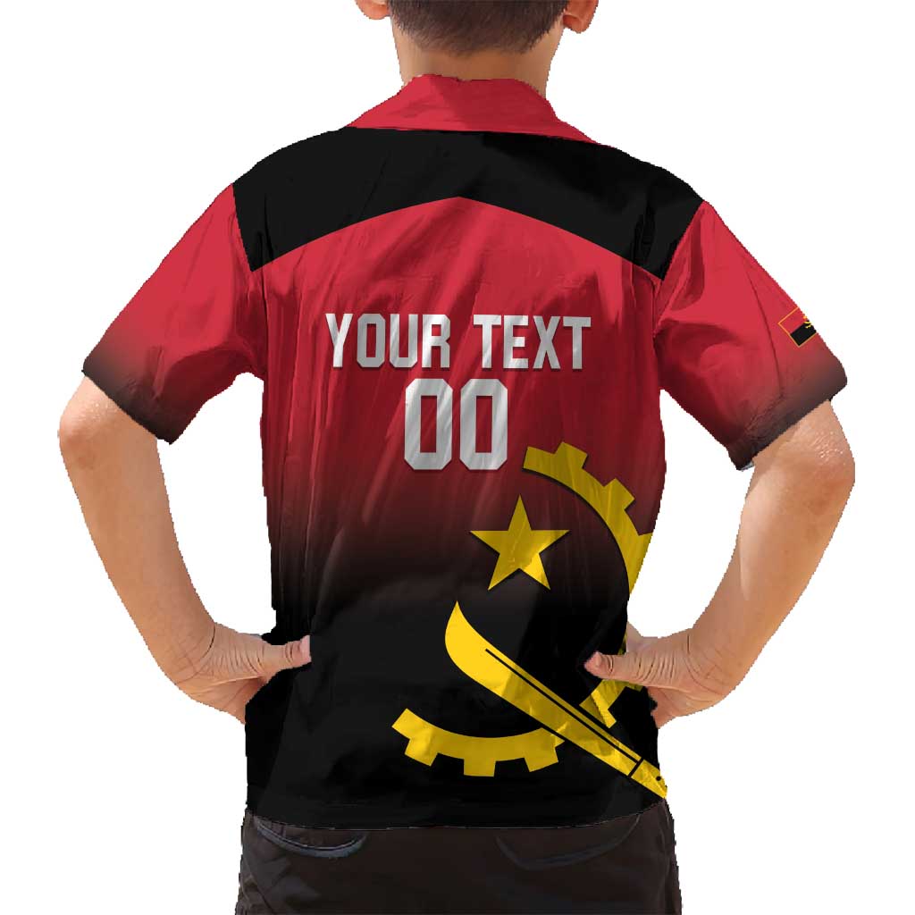 Angola Basketball Custom Family Matching Long Sleeve Bodycon Dress and Hawaiian Shirt Go Champions Angolan - Wonder Print Shop