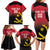 Angola Basketball Custom Family Matching Long Sleeve Bodycon Dress and Hawaiian Shirt Go Champions Angolan - Wonder Print Shop