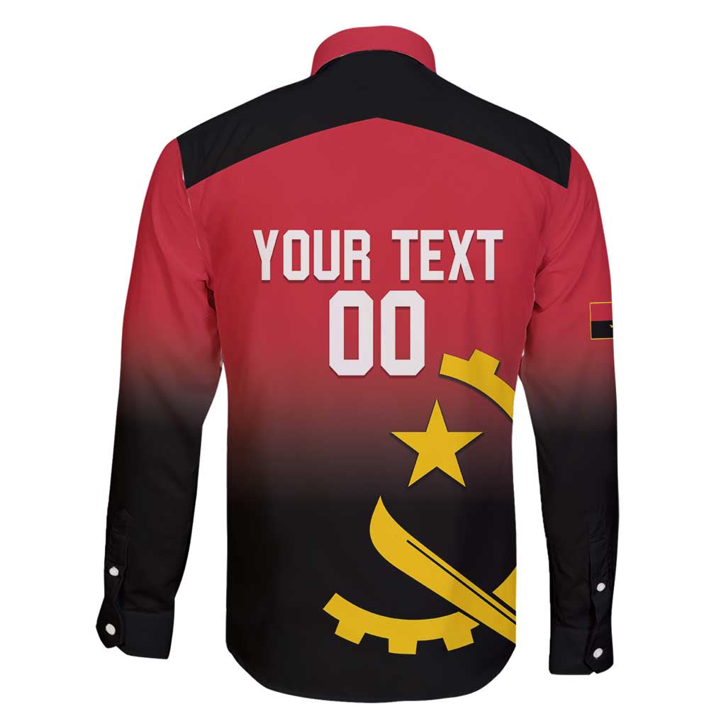 Angola Basketball Custom Family Matching Long Sleeve Bodycon Dress and Hawaiian Shirt Go Champions Angolan - Wonder Print Shop