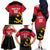 Angola Basketball Custom Family Matching Off The Shoulder Long Sleeve Dress and Hawaiian Shirt Go Champions Angolan - Wonder Print Shop
