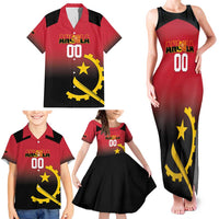 Angola Basketball Custom Family Matching Tank Maxi Dress and Hawaiian Shirt Go Champions Angolan - Wonder Print Shop