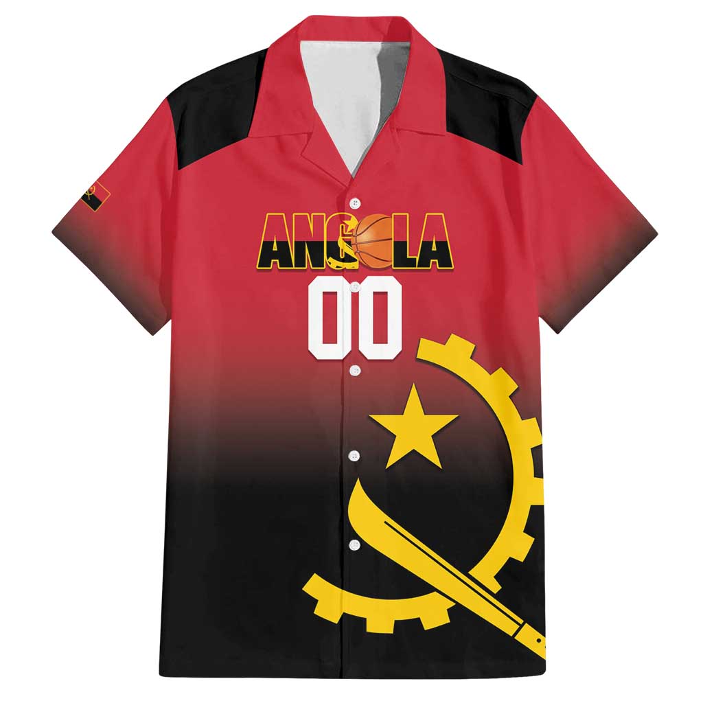 Angola Basketball Custom Family Matching Tank Maxi Dress and Hawaiian Shirt Go Champions Angolan - Wonder Print Shop