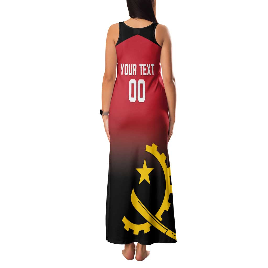 Angola Basketball Custom Family Matching Tank Maxi Dress and Hawaiian Shirt Go Champions Angolan - Wonder Print Shop