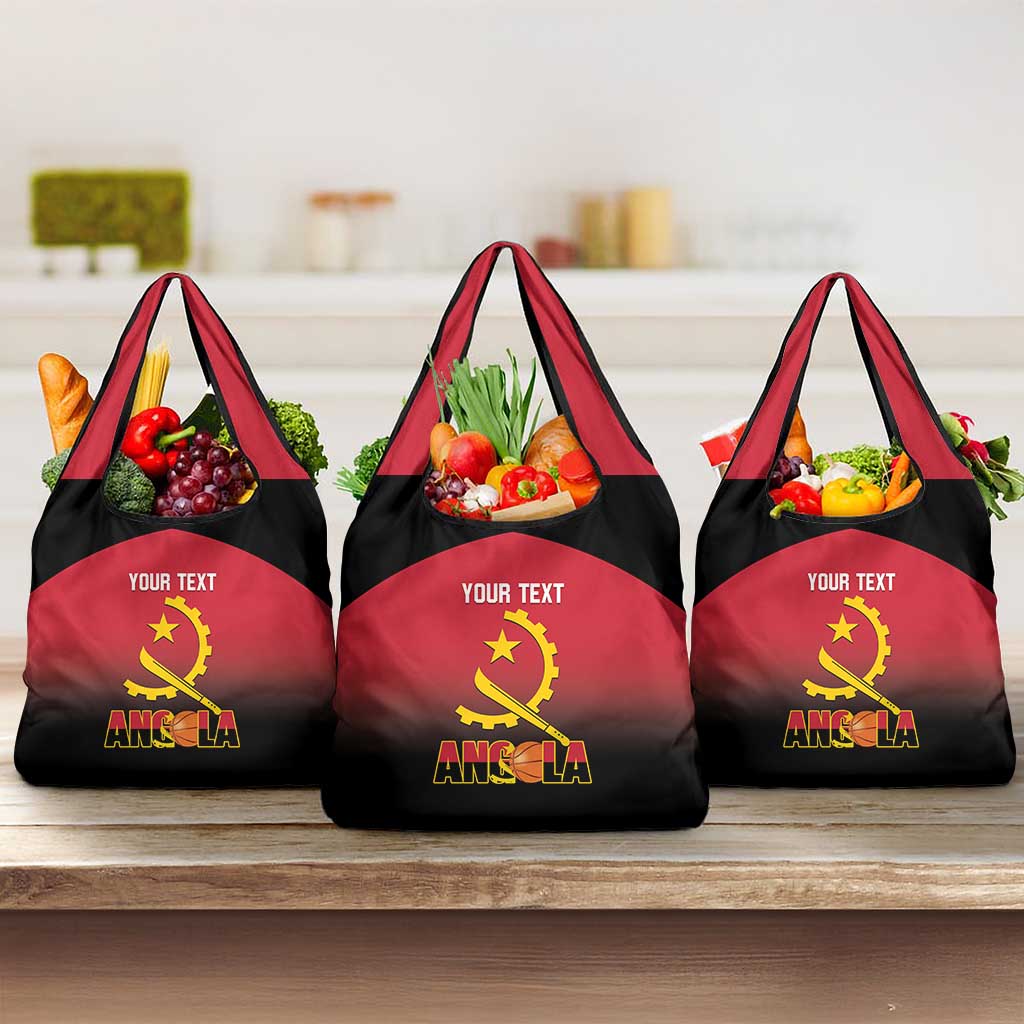 Angola Basketball Custom Grocery Bag Go Champions Angolan - Wonder Print Shop