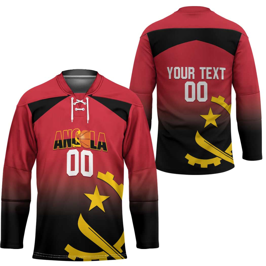 Angola Basketball Custom Hockey Jersey Go Champions Angolan - Wonder Print Shop