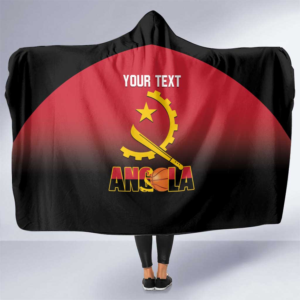 Angola Basketball Custom Hooded Blanket Go Champions Angolan - Wonder Print Shop
