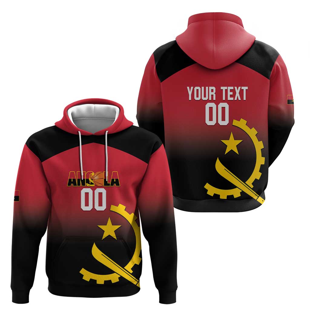 Angola Basketball Custom Hoodie Go Champions Angolan - Wonder Print Shop