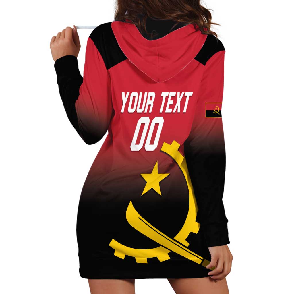 Angola Basketball Custom Hoodie Dress Go Champions Angolan - Wonder Print Shop