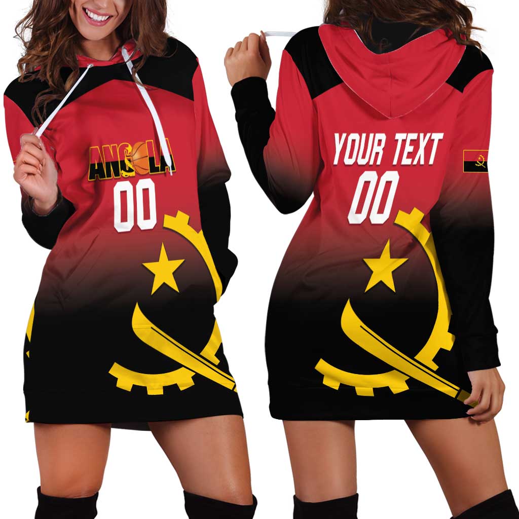 Angola Basketball Custom Hoodie Dress Go Champions Angolan - Wonder Print Shop