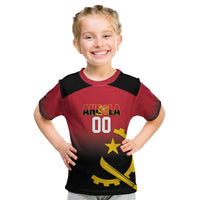 Angola Basketball Custom Kid T Shirt Go Champions Angolan - Wonder Print Shop