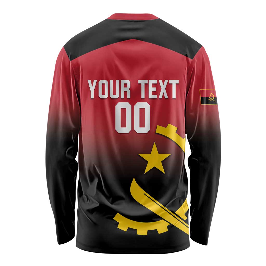 Angola Basketball Custom Long Sleeve Shirt Go Champions Angolan - Wonder Print Shop