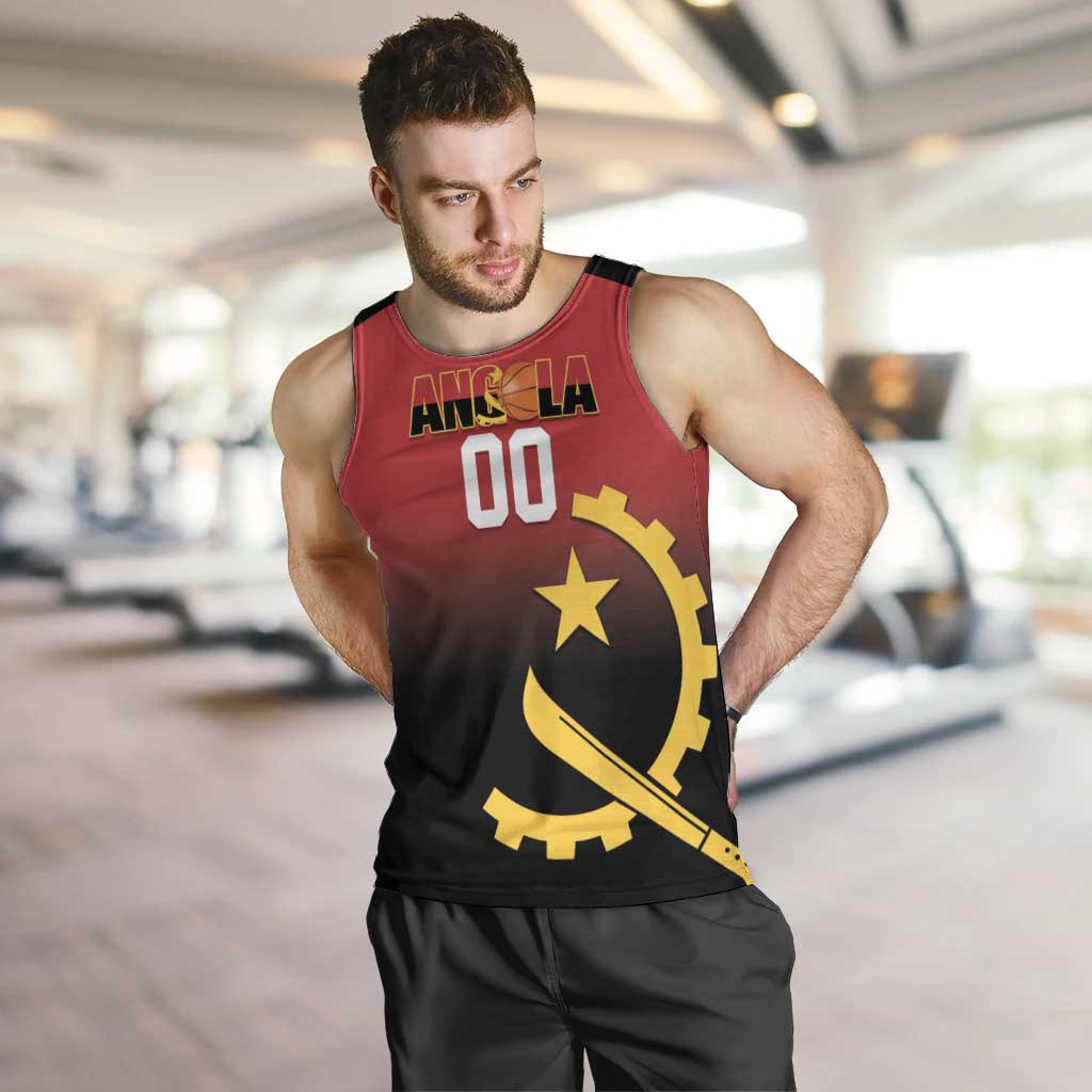 Angola Basketball Custom Men Tank Top Go Champions Angolan - Wonder Print Shop