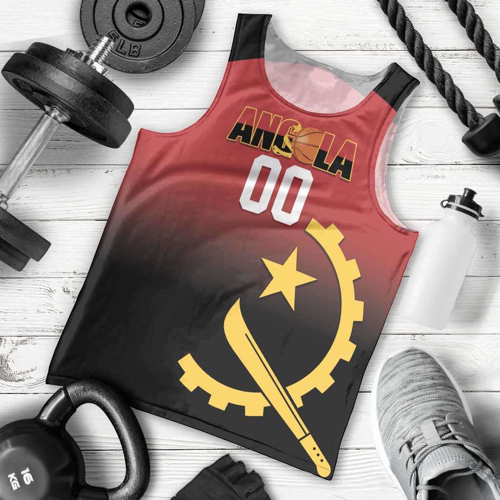 Angola Basketball Custom Men Tank Top Go Champions Angolan - Wonder Print Shop