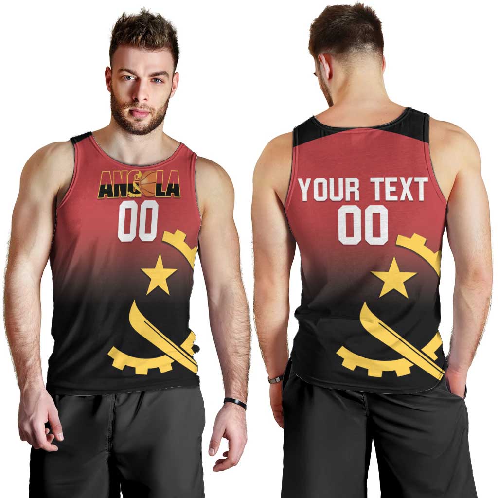 Angola Basketball Custom Men Tank Top Go Champions Angolan - Wonder Print Shop