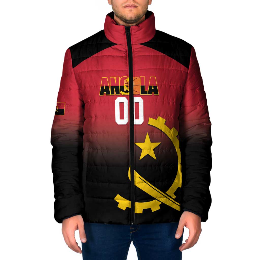 Angola Basketball Custom Padded Jacket Go Champions Angolan - Wonder Print Shop