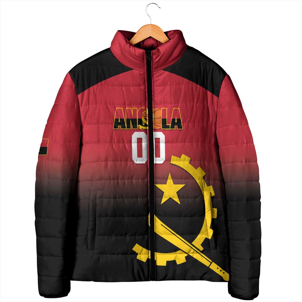 Angola Basketball Custom Padded Jacket Go Champions Angolan - Wonder Print Shop