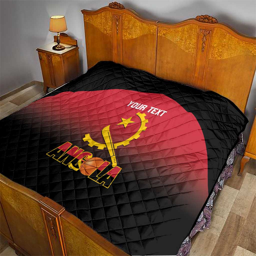 Angola Basketball Custom Quilt Go Champions Angolan - Wonder Print Shop