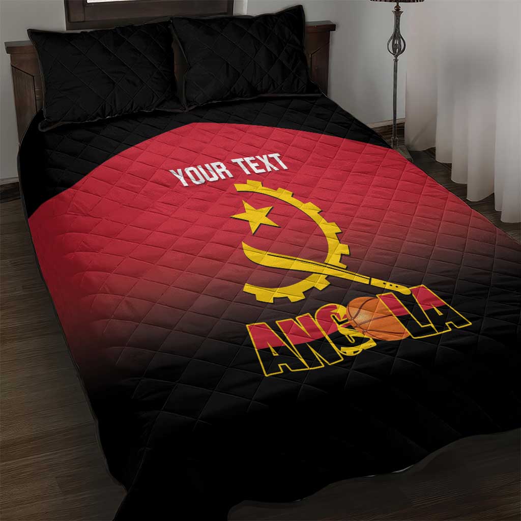 Angola Basketball Custom Quilt Bed Set Go Champions Angolan - Wonder Print Shop