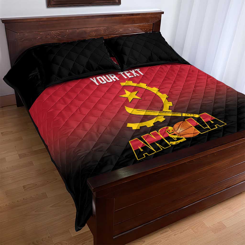 Angola Basketball Custom Quilt Bed Set Go Champions Angolan - Wonder Print Shop