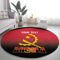Angola Basketball Custom Round Carpet Go Champions Angolan - Wonder Print Shop
