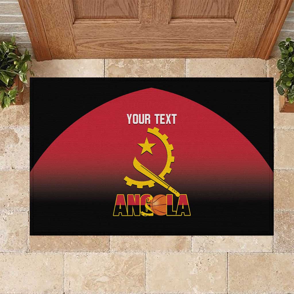 Angola Basketball Custom Rubber Doormat Go Champions Angolan - Wonder Print Shop