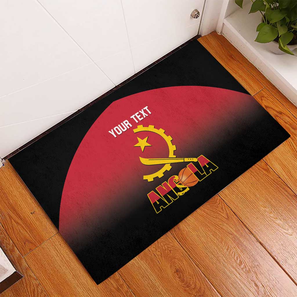Angola Basketball Custom Rubber Doormat Go Champions Angolan - Wonder Print Shop