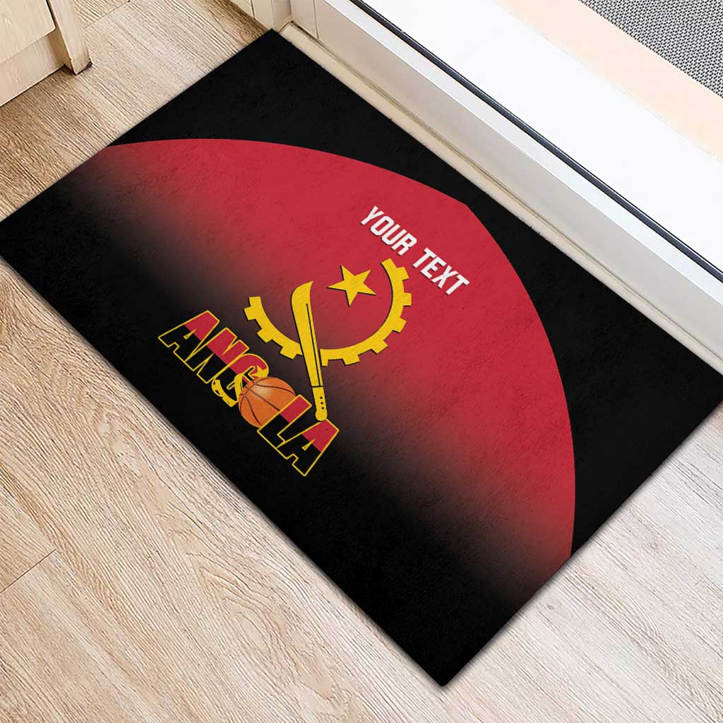 Angola Basketball Custom Rubber Doormat Go Champions Angolan - Wonder Print Shop