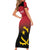 Angola Basketball Custom Short Sleeve Bodycon Dress Go Champions Angolan - Wonder Print Shop