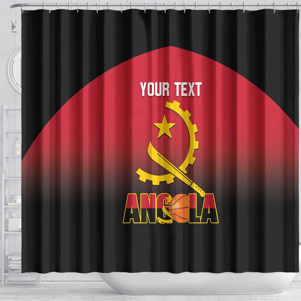 Angola Basketball Custom Shower Curtain Go Champions Angolan - Wonder Print Shop
