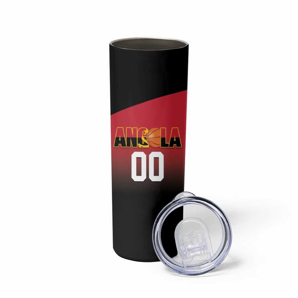 Angola Basketball Custom Skinny Tumbler Go Champions Angolan - Wonder Print Shop