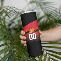 Angola Basketball Custom Skinny Tumbler Go Champions Angolan - Wonder Print Shop