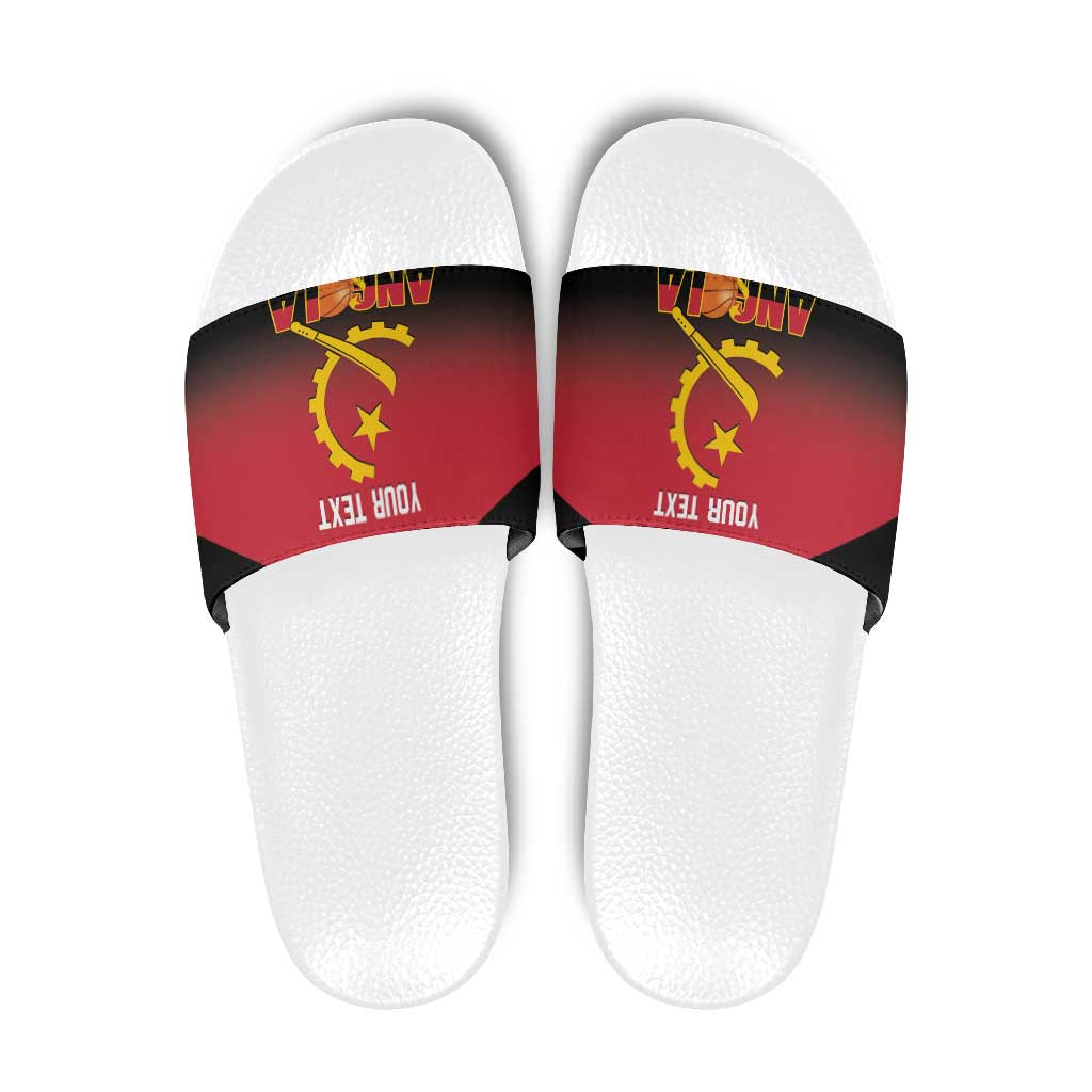 Angola Basketball Custom Slide Sandals Go Champions Angolan - Wonder Print Shop