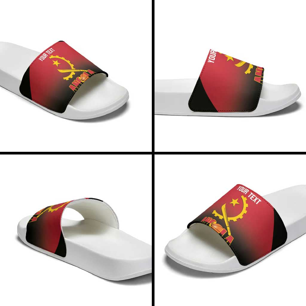 Angola Basketball Custom Slide Sandals Go Champions Angolan - Wonder Print Shop